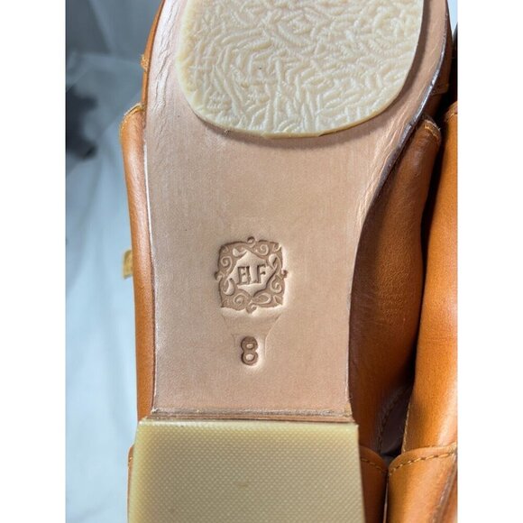 Elf On the Go Tan Leather Ballet Flats Women's Size 8 - Picture 13 of 15